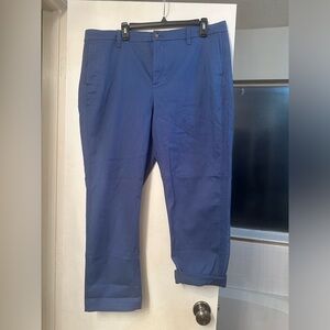 Brand new 16 blue JCrew high rise girlfriend chinos